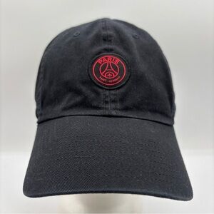 Paris Saint Germain Nike 1Size Heritage86 Black DH2394-011 Strapback Hat OSFM